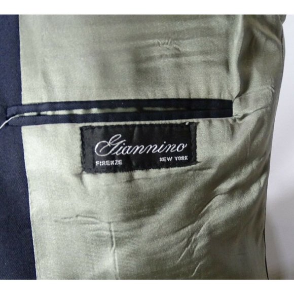 GIANNINO FIRENZE NEW YORK 40R MENS SPORT COAT BLUE S-145 - Picture 7 of 8
